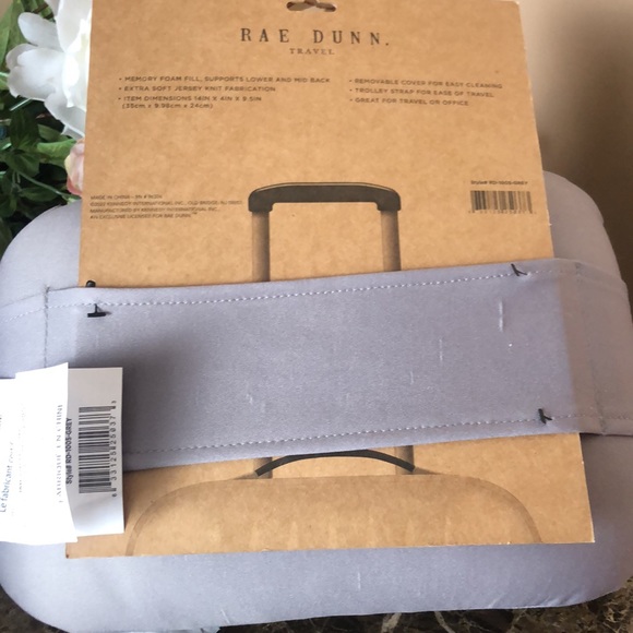 NEW. RAE DUNN MEMORY FOAM BACK PILLOW. "RELAX" - Picture 6 of 7